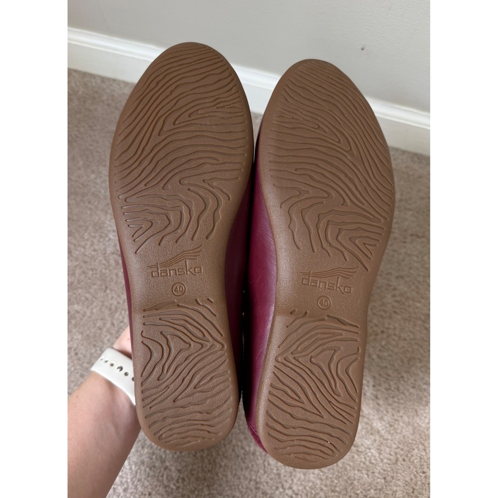 Dansko Loafers Flats Wine Burgundy Red 40 US 9.5 10 - Picture 6 of 7